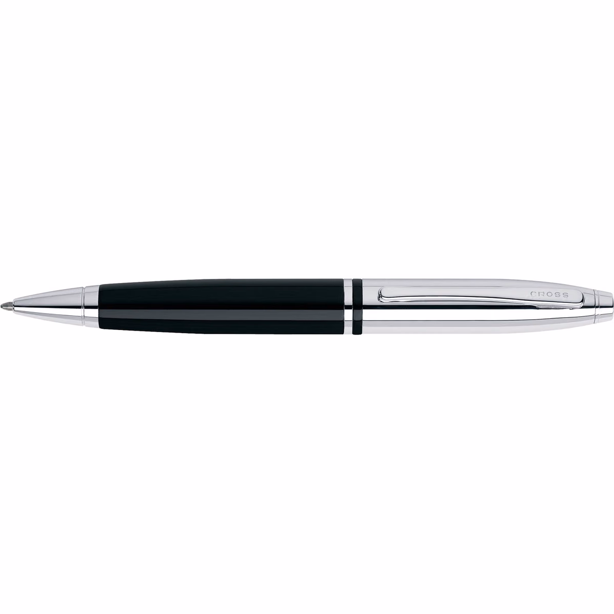 Custom Cross Calais Ballpoint Pen in Black - side profile