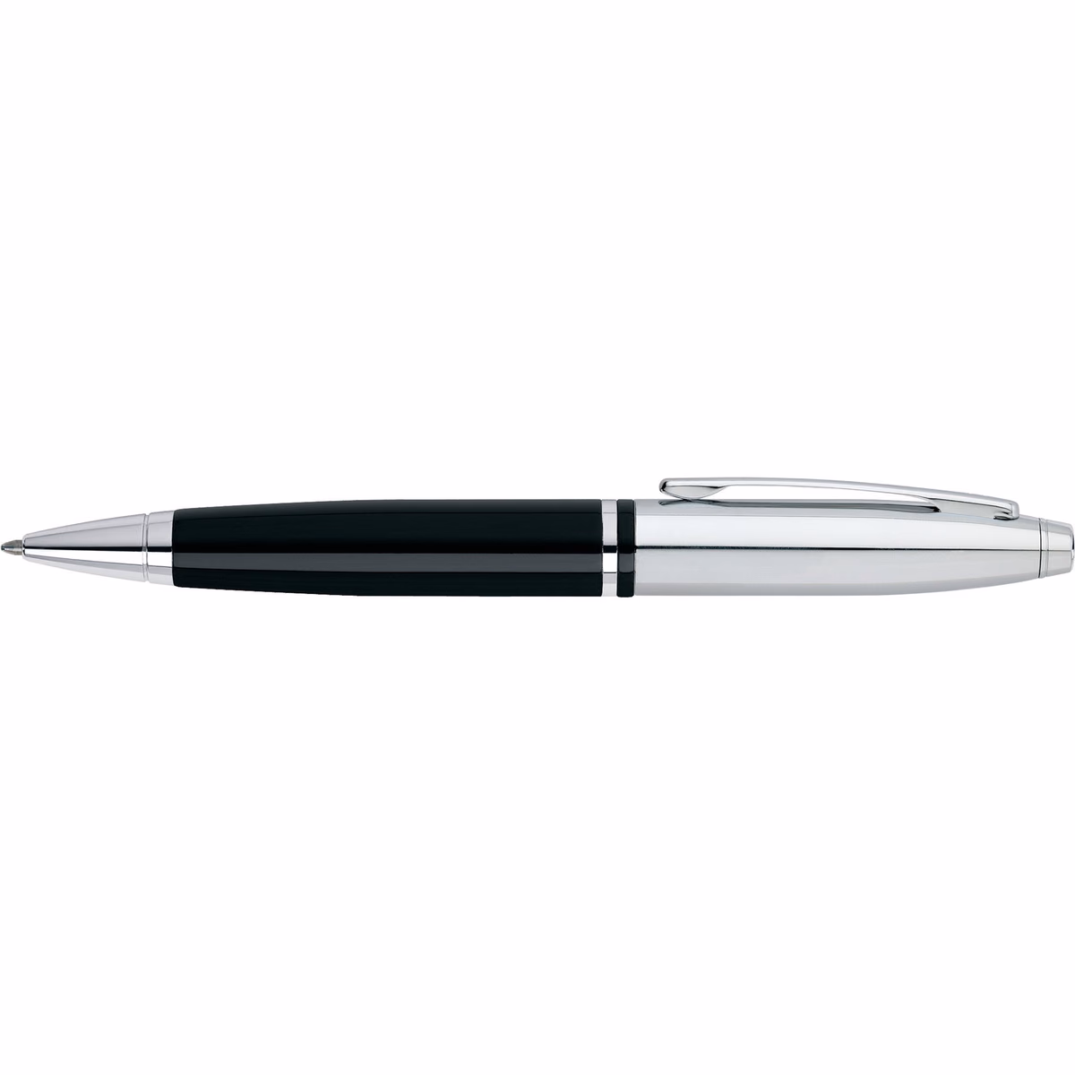 Custom Cross Calais Ballpoint Pen in Black - side profile