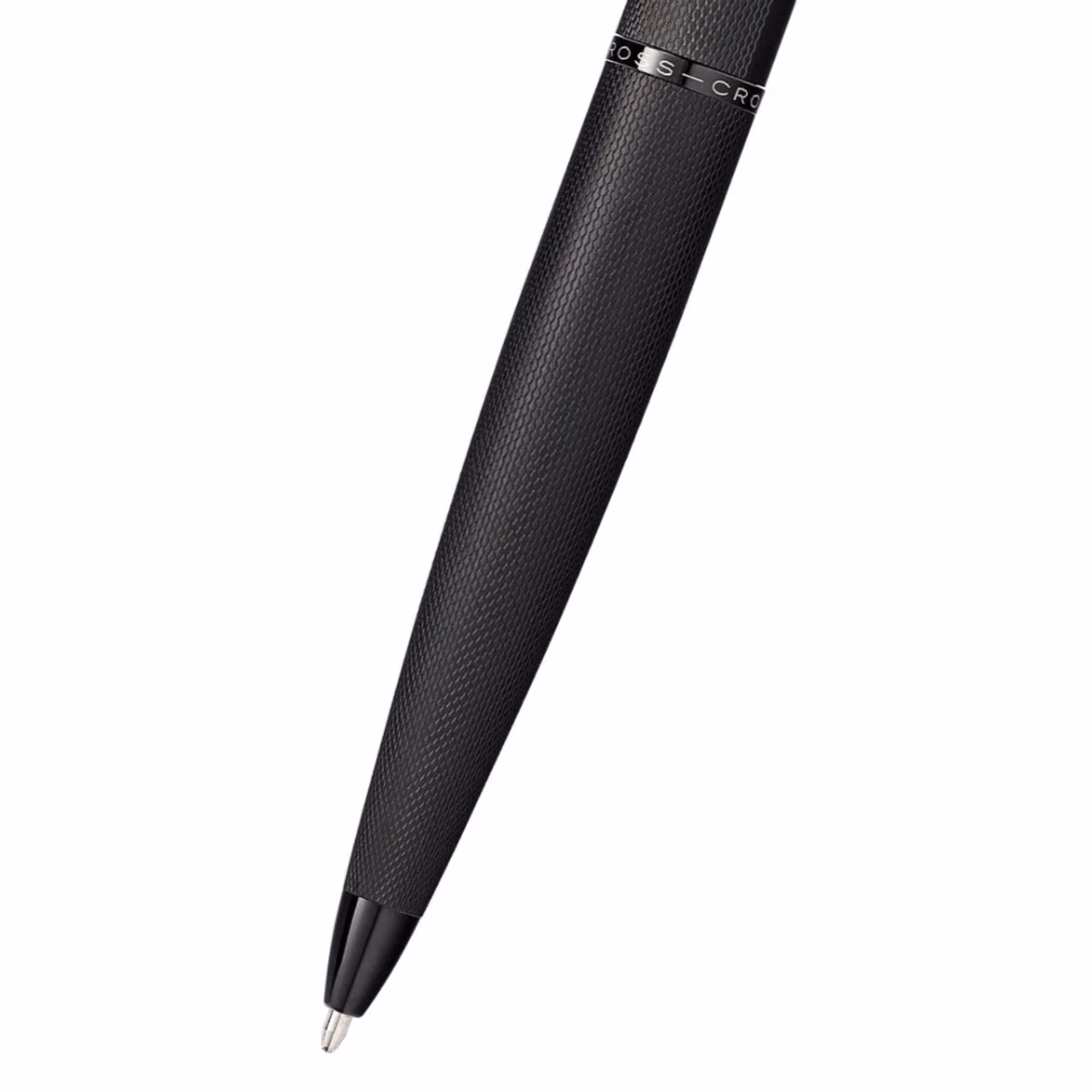 Custom Cross ATX Brushed Black Ballpoint Pen in Black - product view