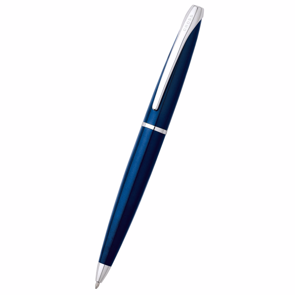 Custom Cross ATX Translucent Blue Lacquer Ballpoint Pen