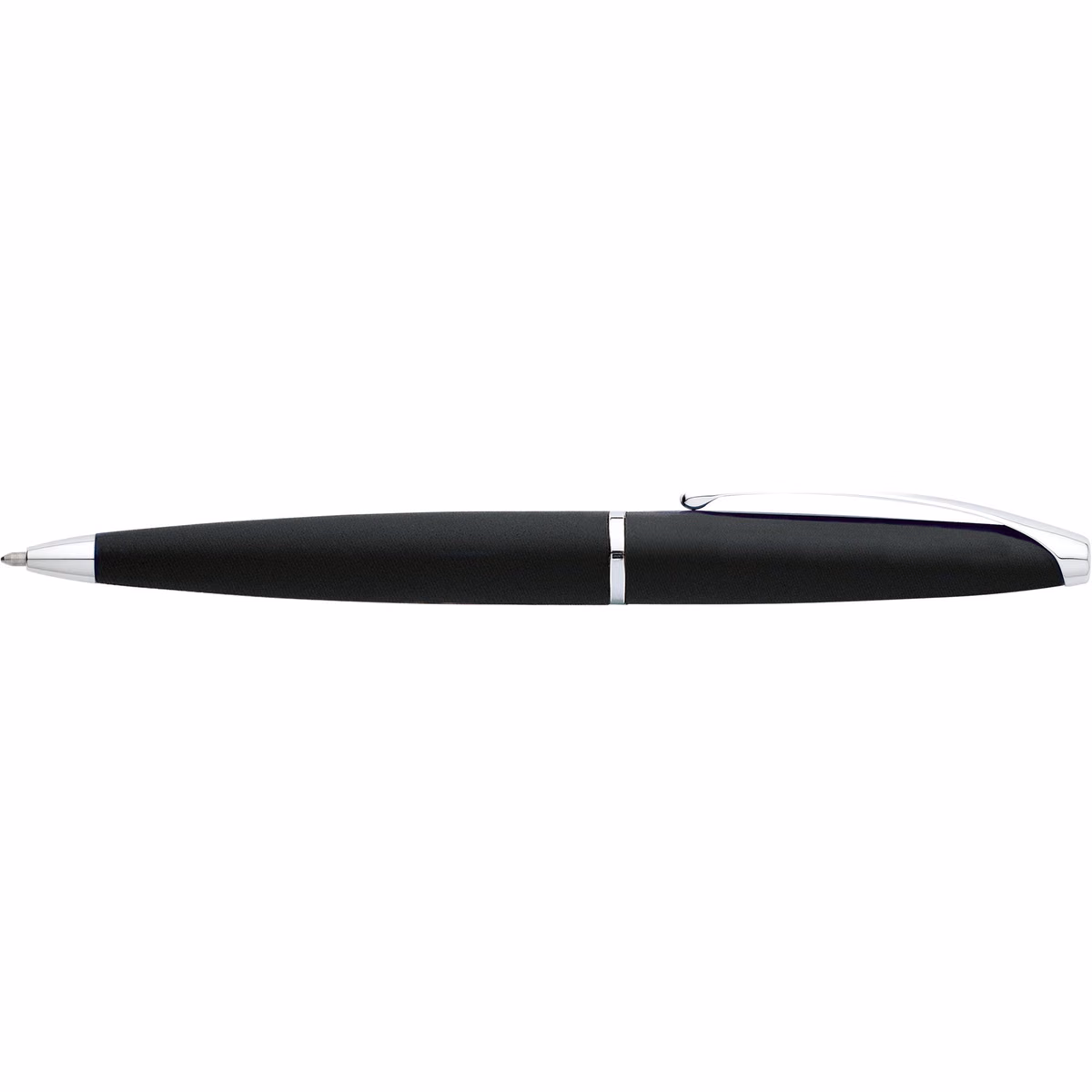 Custom Cross ATX Basalt Black Ballpoint Pen in Black - side profile