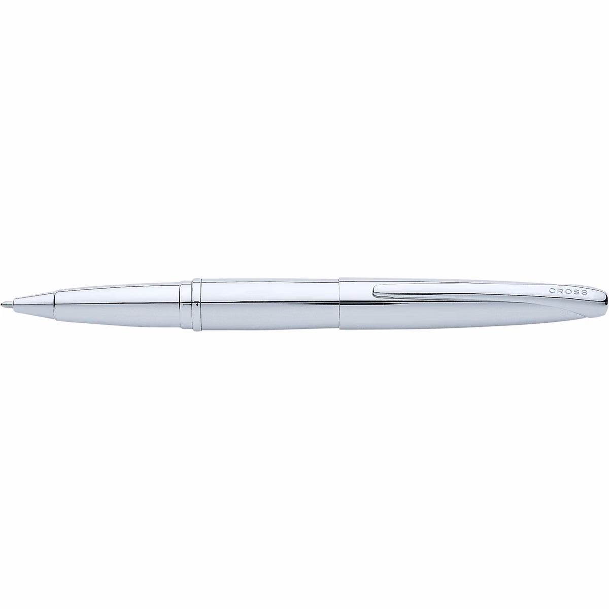 Custom Cross ATX Pure Chrome Rollerball Pen in Chrome - side profile