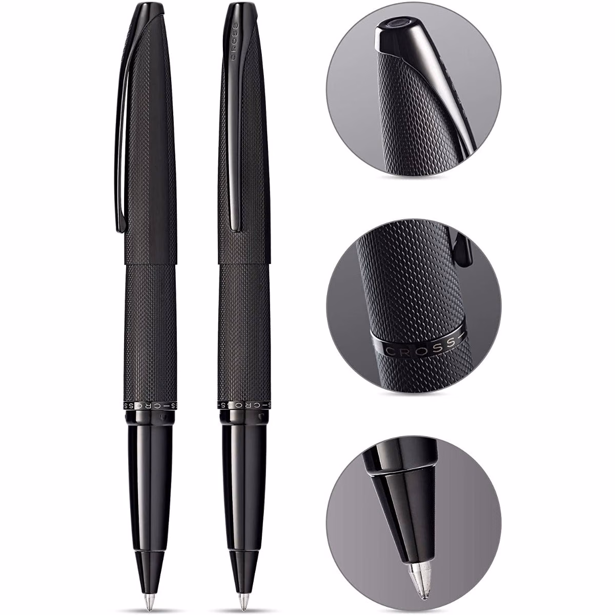 Custom Cross ATX Brushed Black Rollerball Pen in Black - product view
