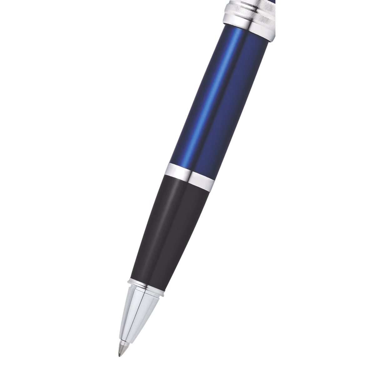 Custom Cross Bailey Blue Lacquer Rollerball Pen in Blue - product view