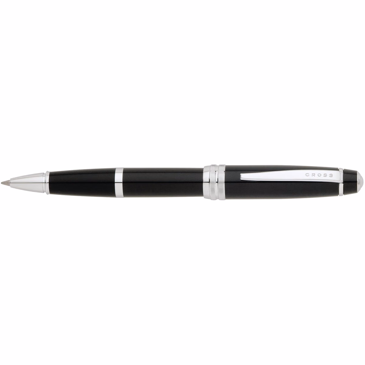 Custom Cross Bailey Laquer Rollerball Pen in Black - side profile