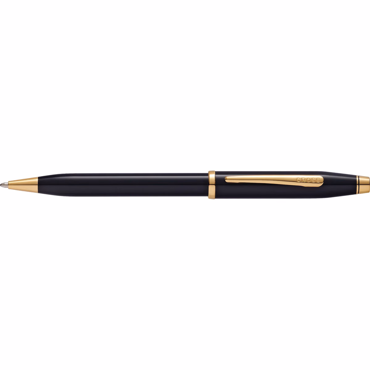 Custom Cross Century II Classic Black Ballpoint Pen in Black - side profile