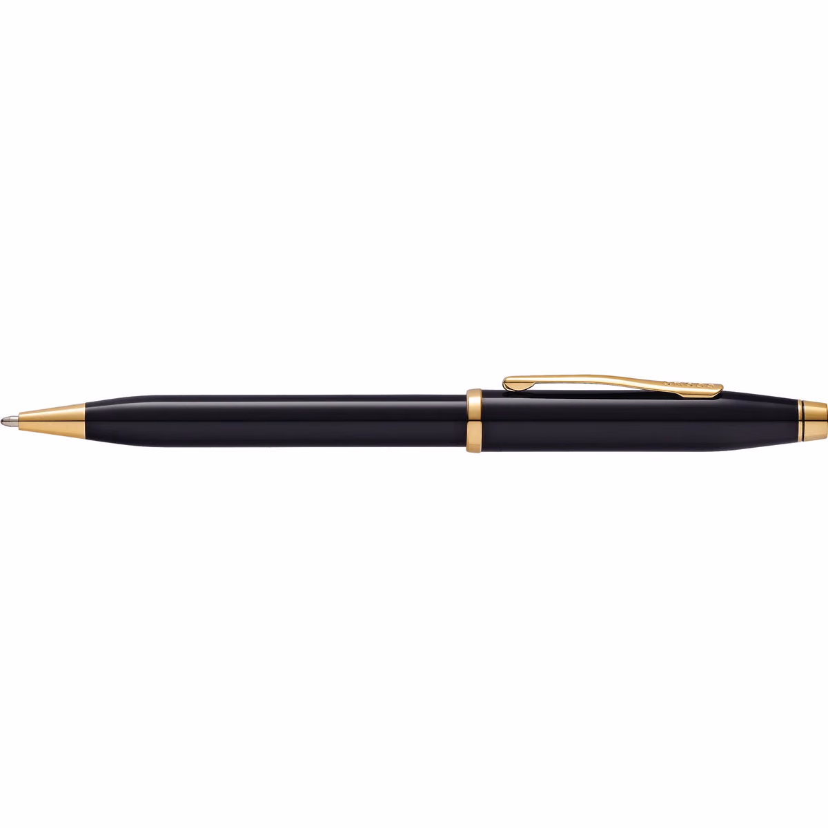 Custom Cross Century II Classic Black Ballpoint Pen in Black - side profile