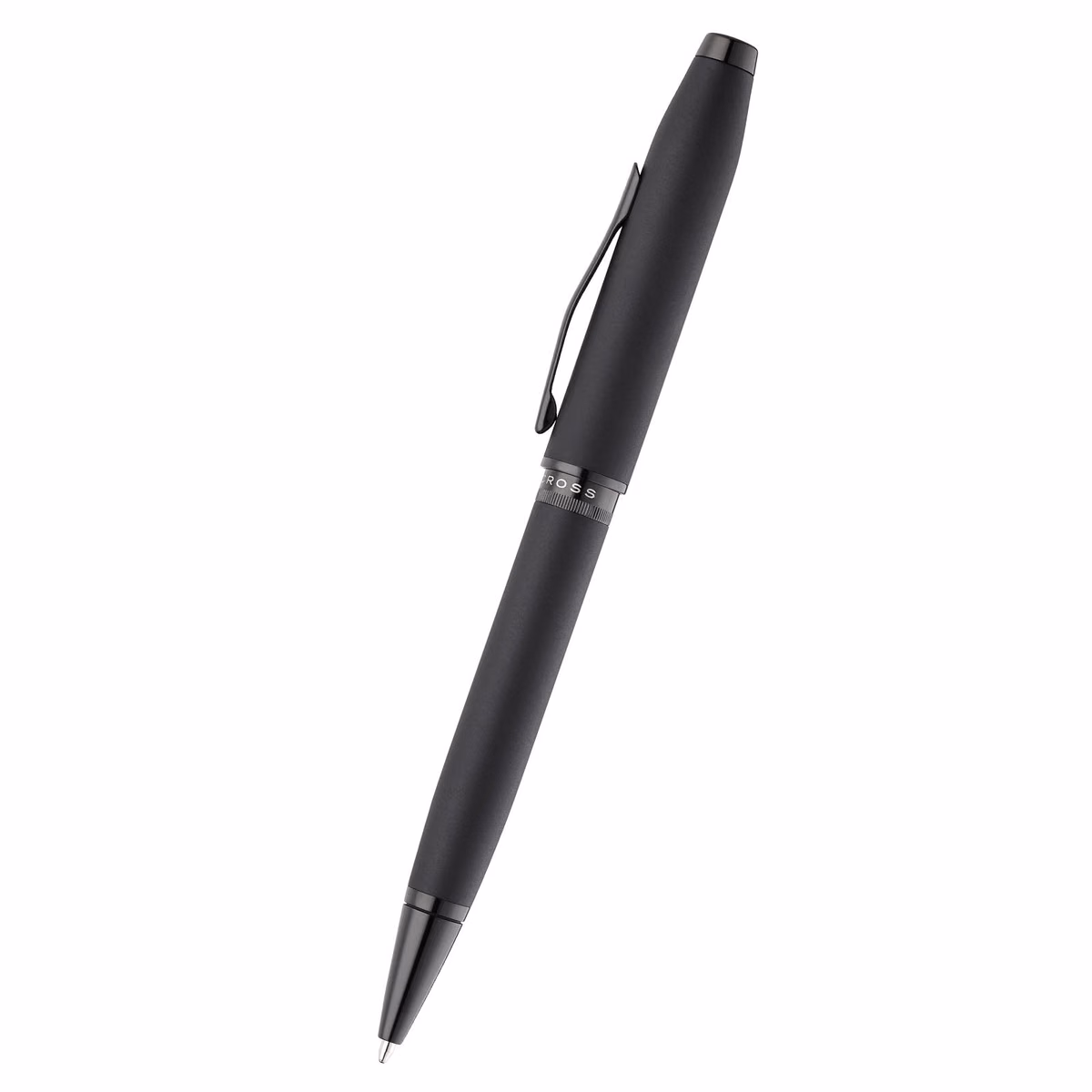 Custom Cross Foundry Ballpoint Pen in Matte Black - product view