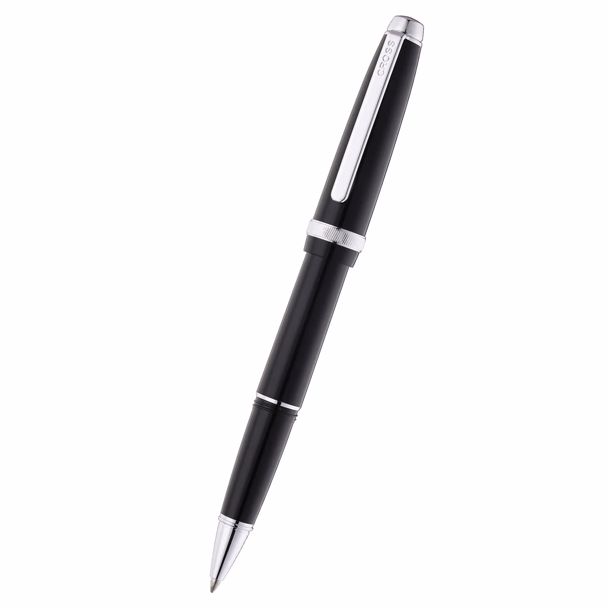 Custom Cross Lume Obsidian Black Rollerball Pen, front view