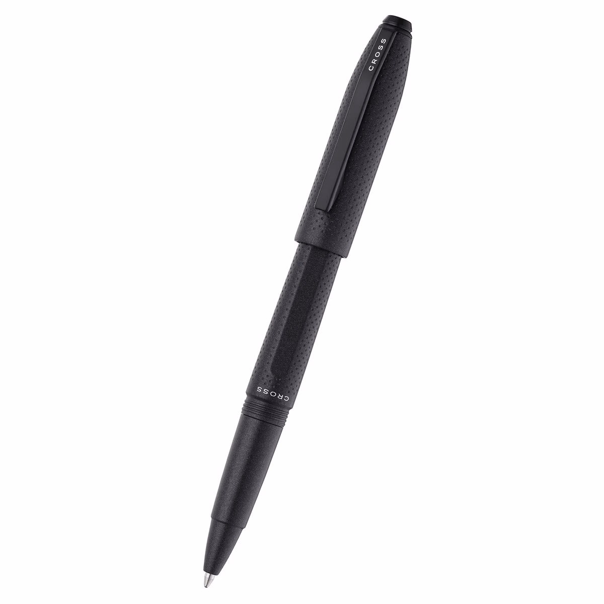 Custom Cross Prism Resin Rollerball Pen, Black, front view