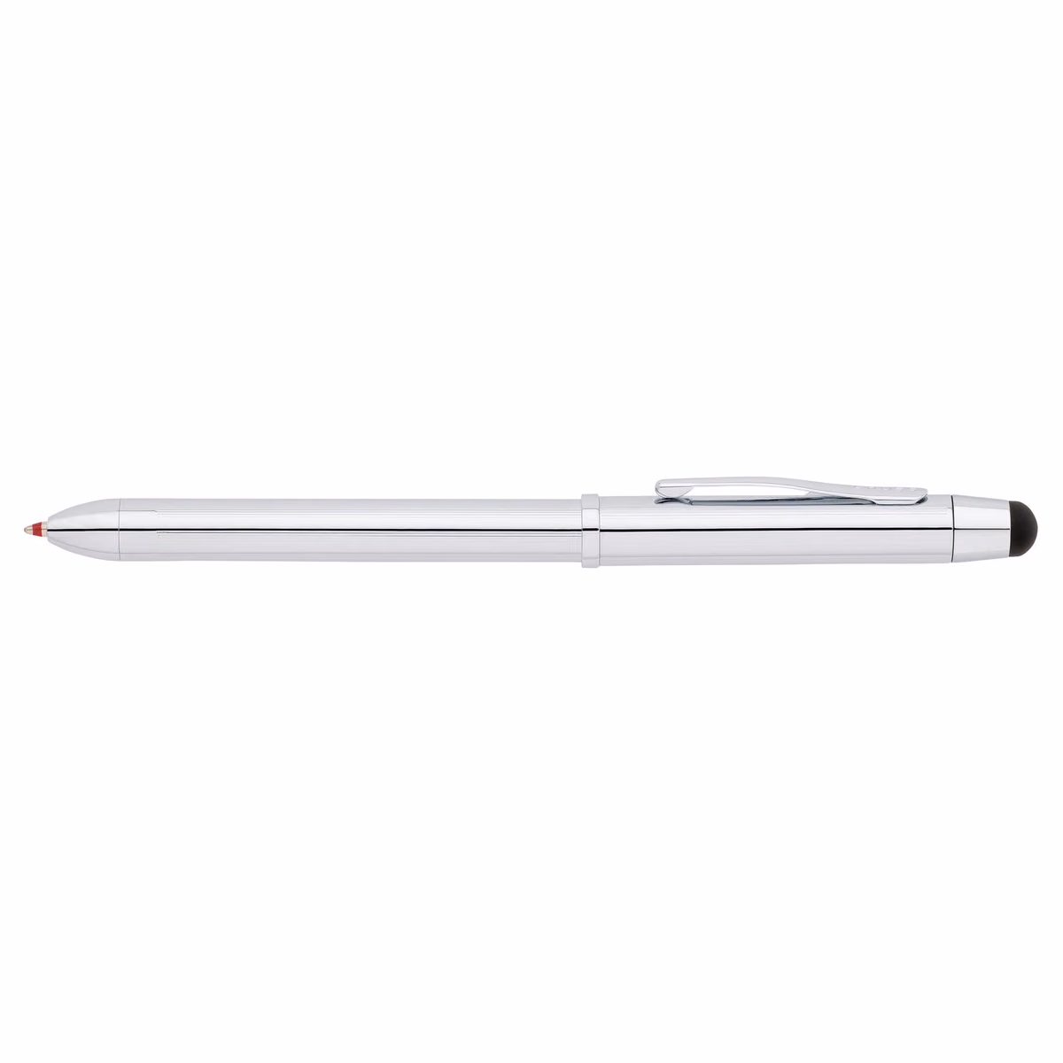 Custom Cross Tech3+ Lustrous Chrome Multifunction Pen in Chrome - side profile