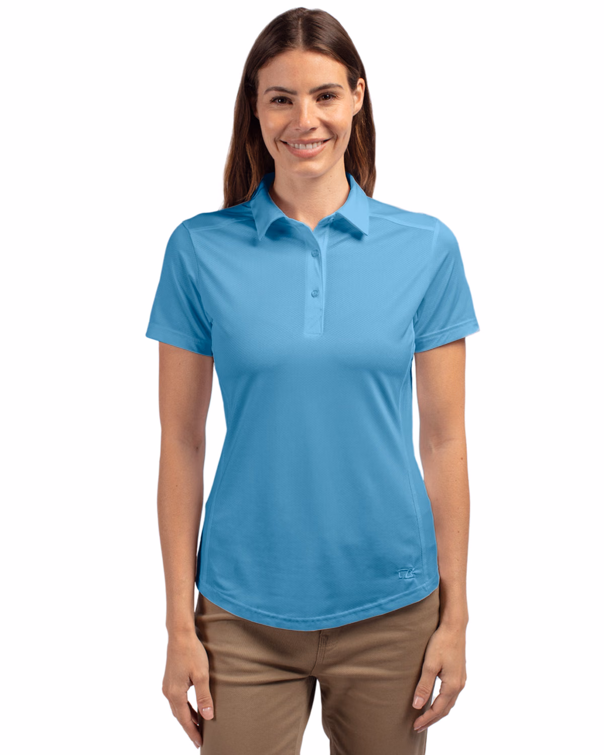 Custom Cutter & Buck Prospect Textured Stretch Women's Polo — Atlas
