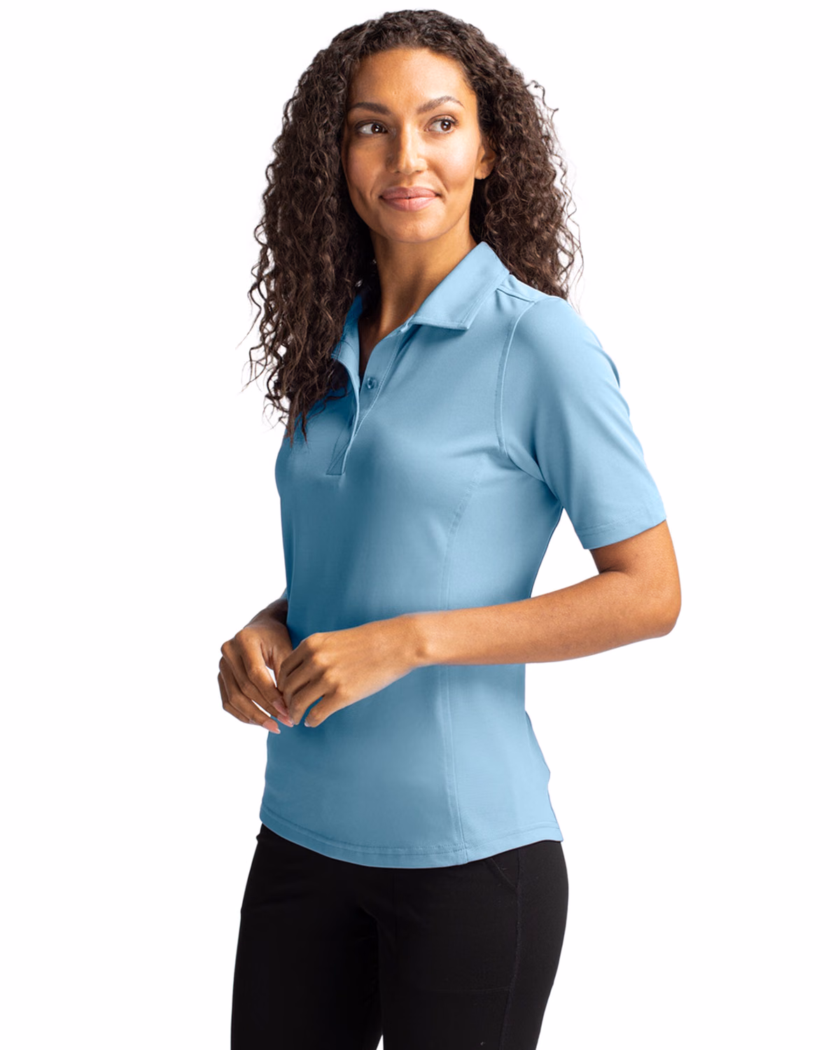 Custom Cutter & Buck Virtue Eco Pique Recycled Women's Polo — Atlas