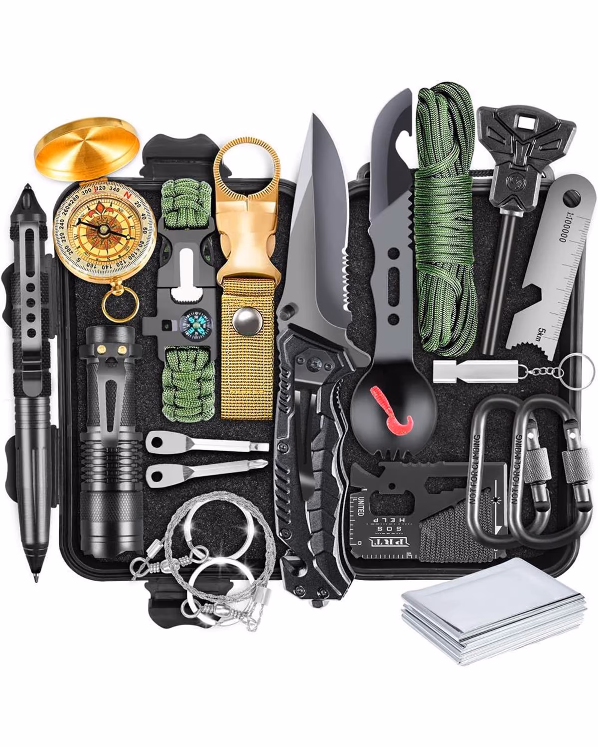 Custom Emergency Survival Kit, 22-in-1