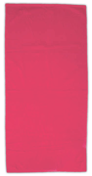 Custom Basic Weight Colored Beach Towel in Fuchsia