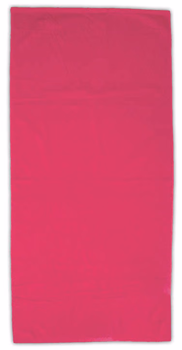 Custom Basic Weight Colored Beach Towel in Fuchsia