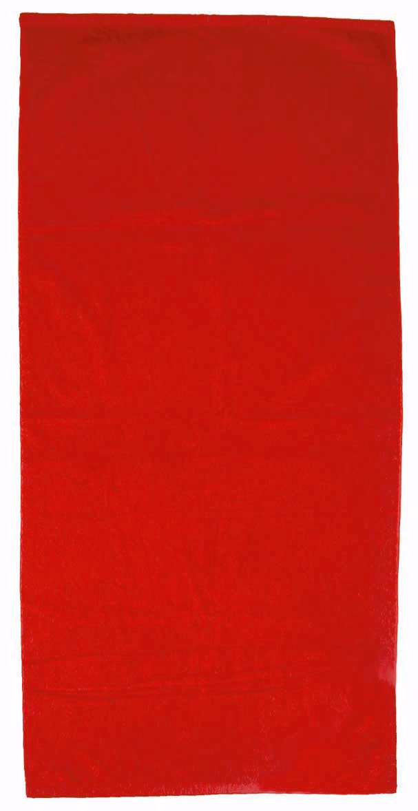Custom Basic Weight Colored Beach Towel in Red