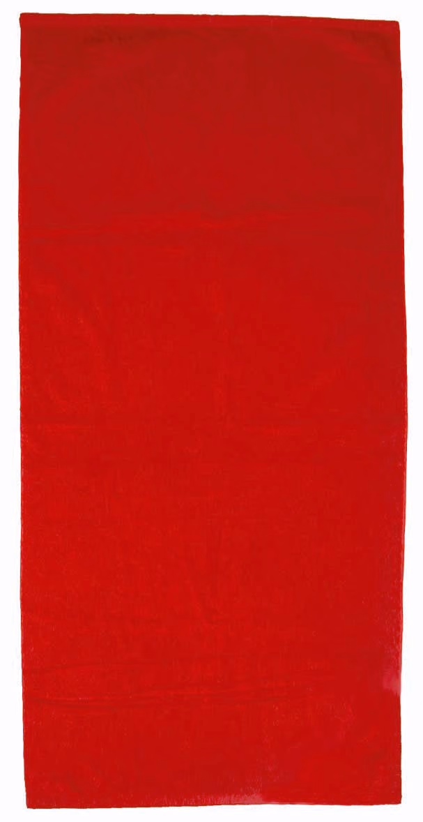 Custom Basic Weight Colored Beach Towel in Red