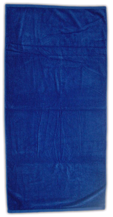 Custom Basic Weight Colored Beach Towel in Royal Blue