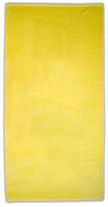 Custom Basic Weight Colored Beach Towel in Lemon