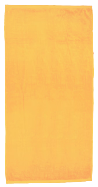 Custom Turkish Signature Midweight Colored Beach Towel in Coastal Nectarine