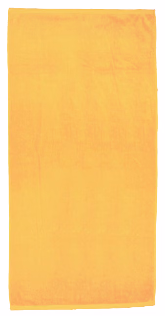 Custom Turkish Signature Midweight Colored Beach Towel in Coastal Nectarine
