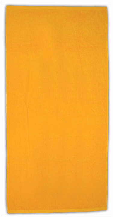 Custom Turkish Signature Midweight Colored Beach Towel in Gold