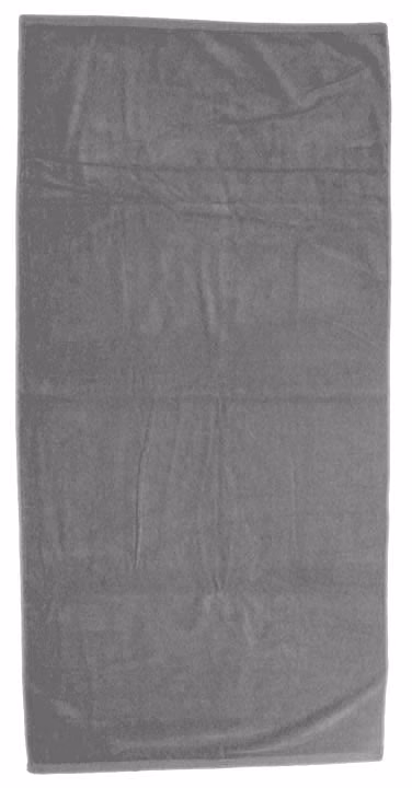 Custom Turkish Signature Midweight Colored Beach Towel in Grey