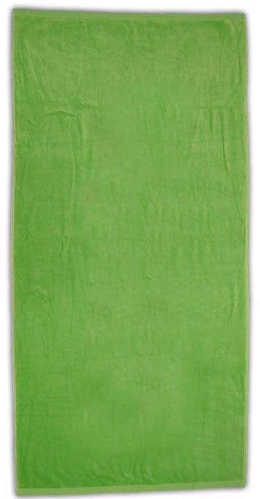 Custom Turkish Signature Midweight Colored Beach Towel in Lime Green