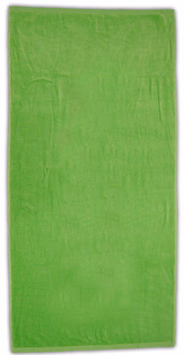 Custom Turkish Signature Midweight Colored Beach Towel in Lime Green