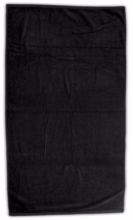 Custom Superior Weight Colored Beach Towel in Black