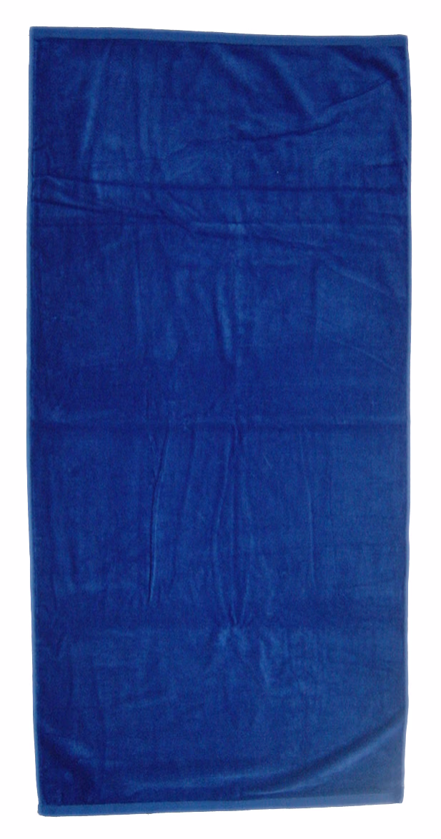 Custom Superior Weight Colored Beach Towel in Royal