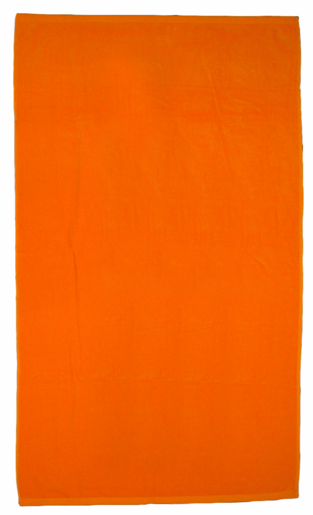 Custom Superior Weight Colored Beach Towel in Tangerine Orange
