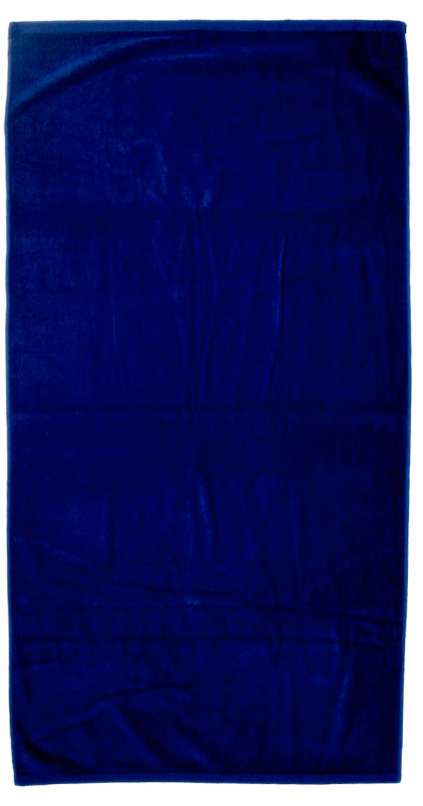 Custom Turkish Signature Heavyweight Colored Beach Towel in Navy