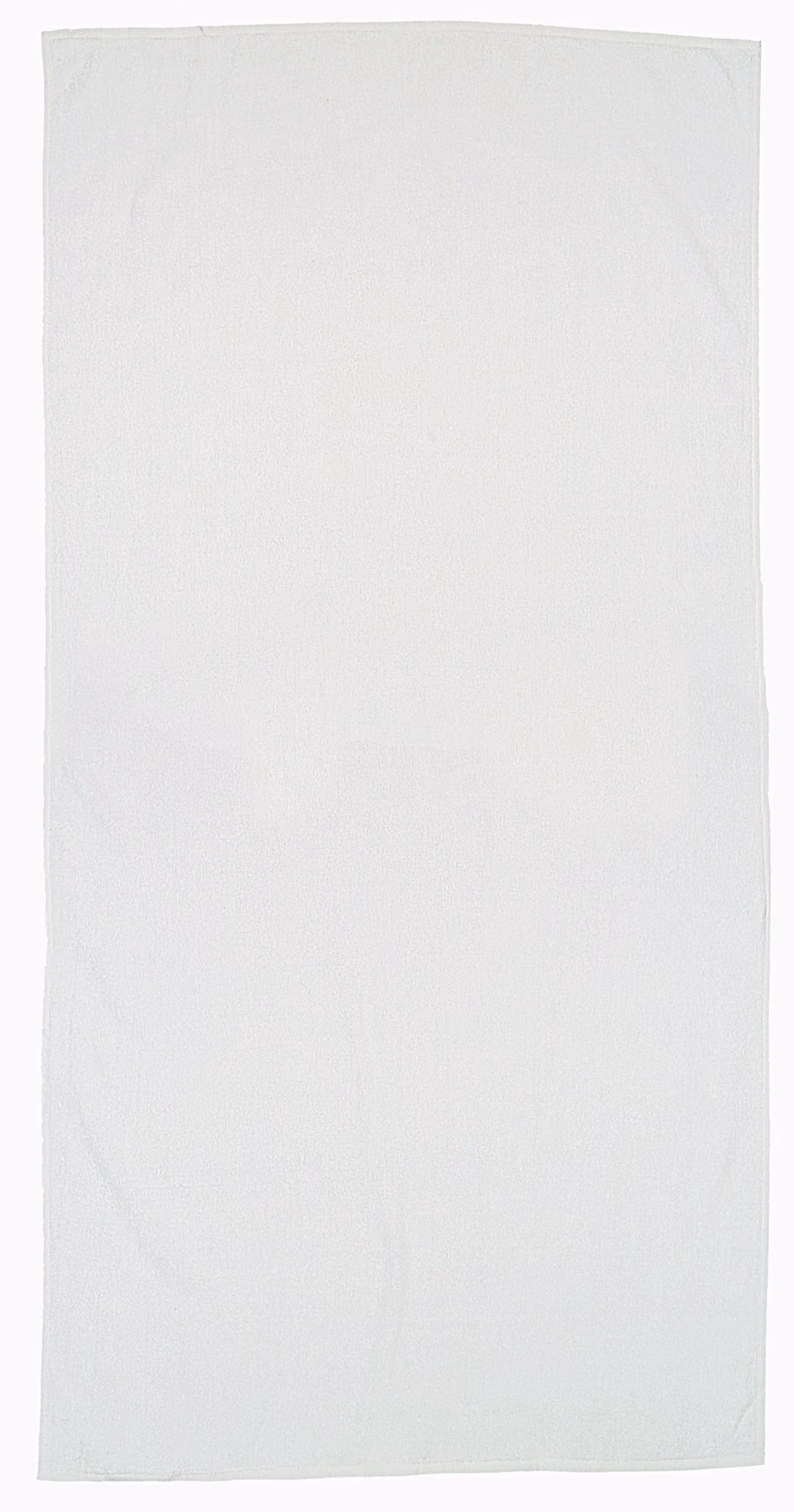 Custom Basic Weight White Beach Towel in White