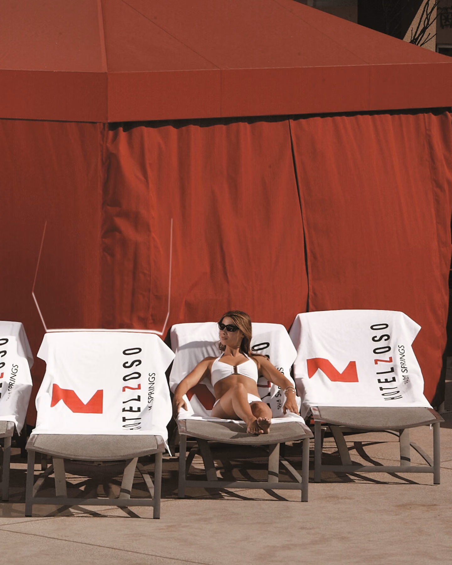 Custom Turkish Signature Midweight White Beach Towel