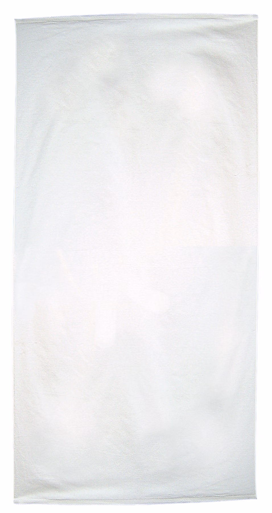 Custom Turkish Signature Ultraweight White Beach Towel in White