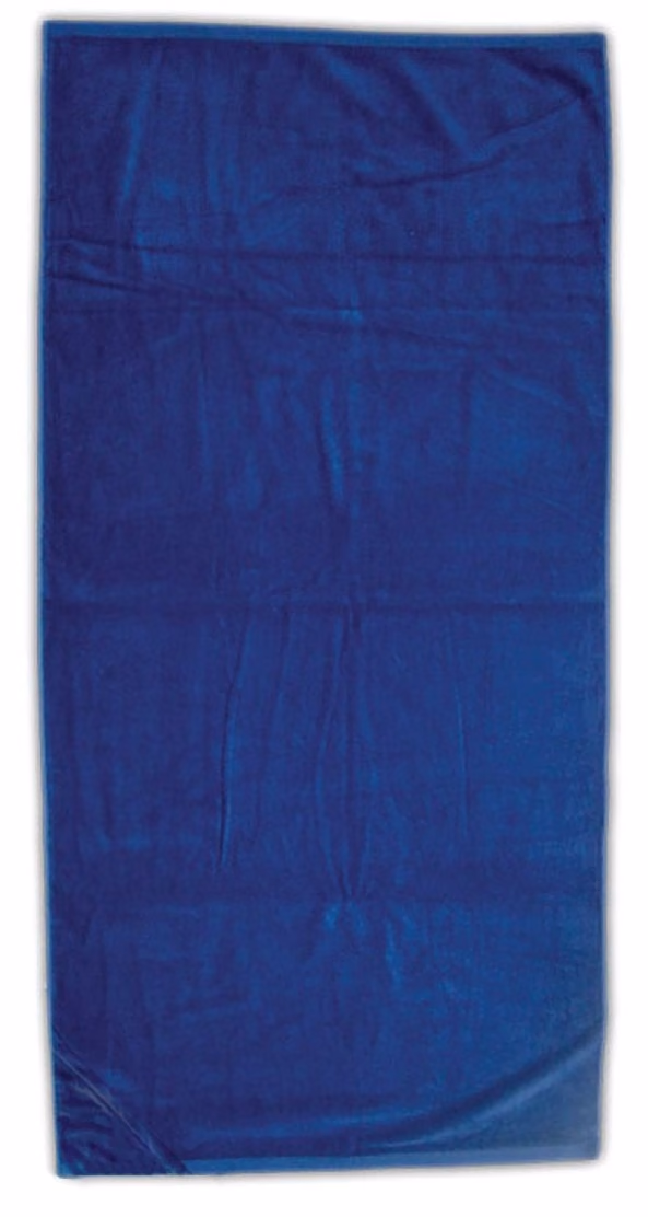Custom Kangaroo Hidden Pocket Beach Towel in Royal Blue