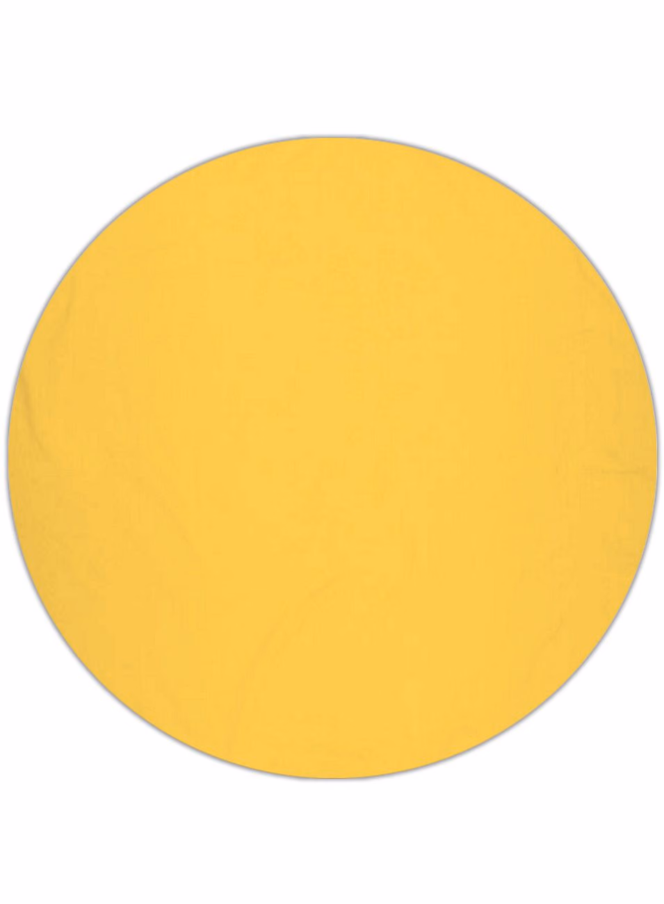 Custom Surfside 360 Round Beach Towel™ in Yellow