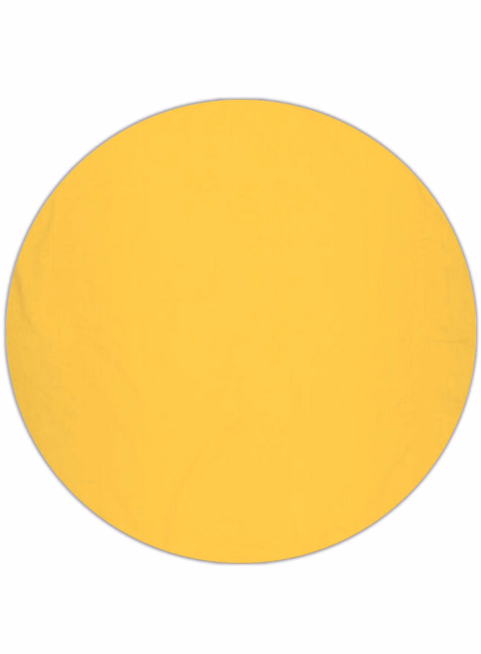 Custom Surfside 360 Round Beach Towel™ in Yellow