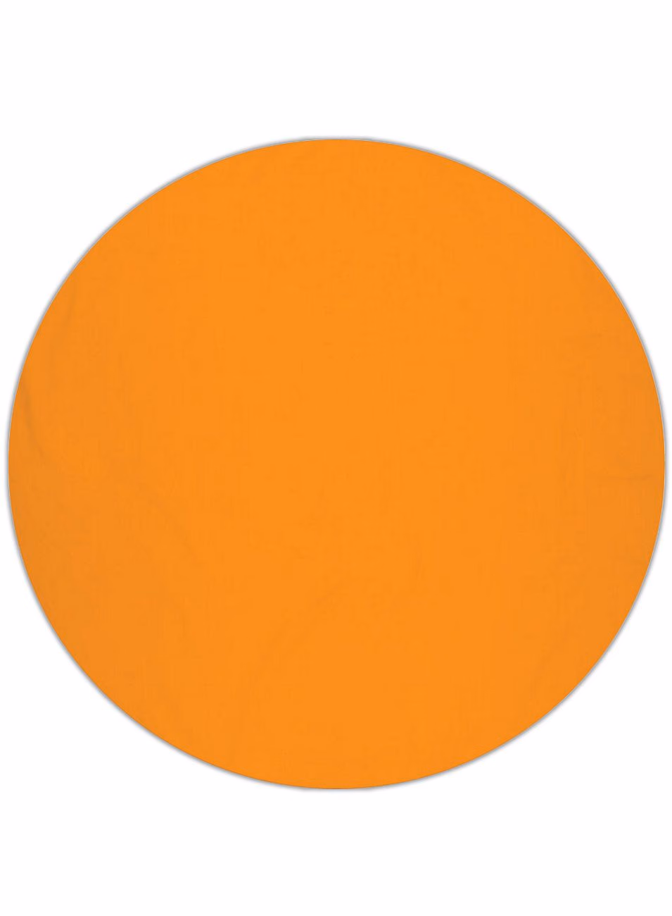 Custom Surfside 360 Round Beach Towel™ in Orange