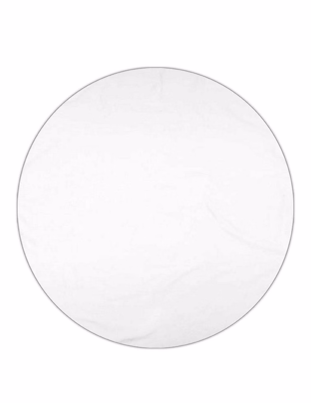 Custom Surfside 360 Round Beach Towel™ in White