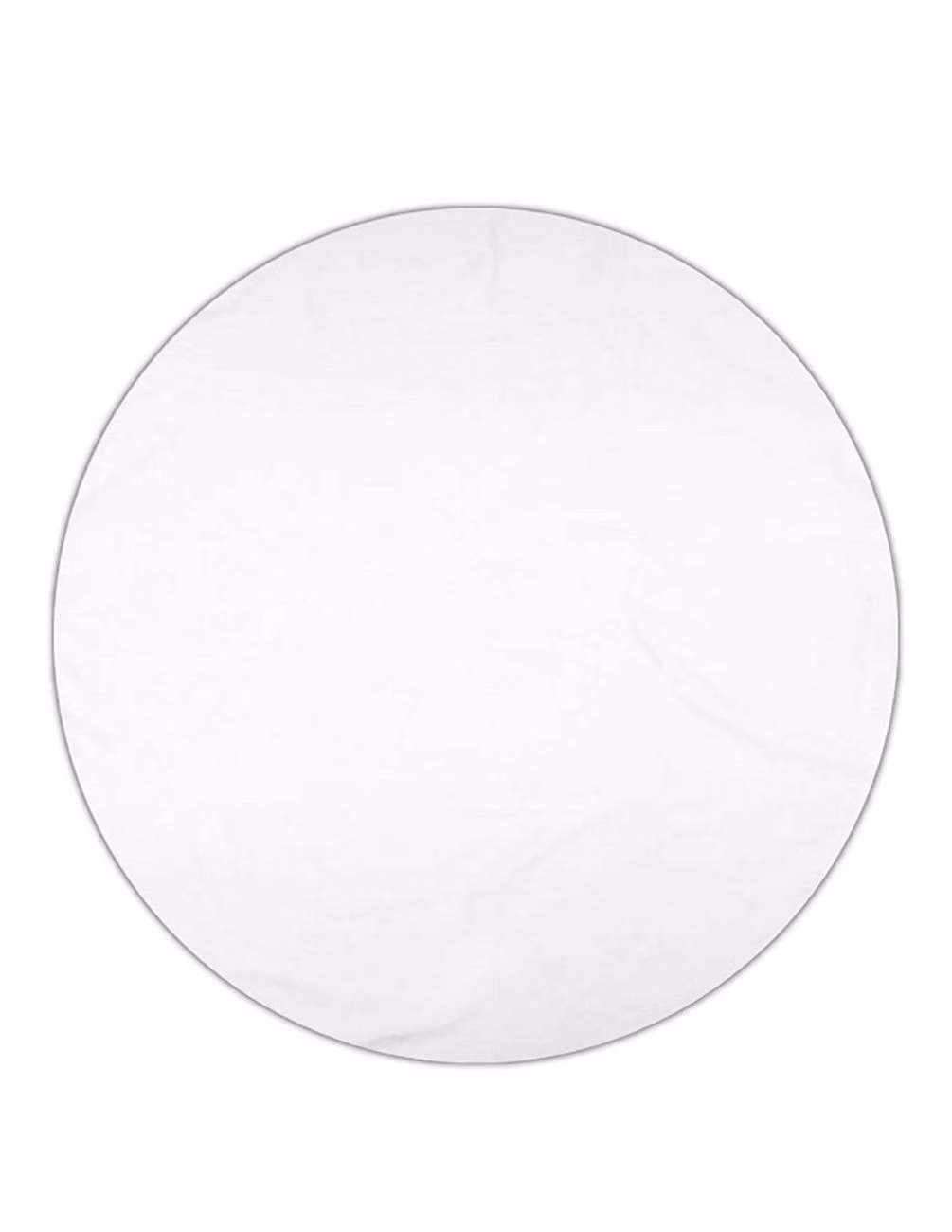 Custom Surfside 360 Round Beach Towel™ in White