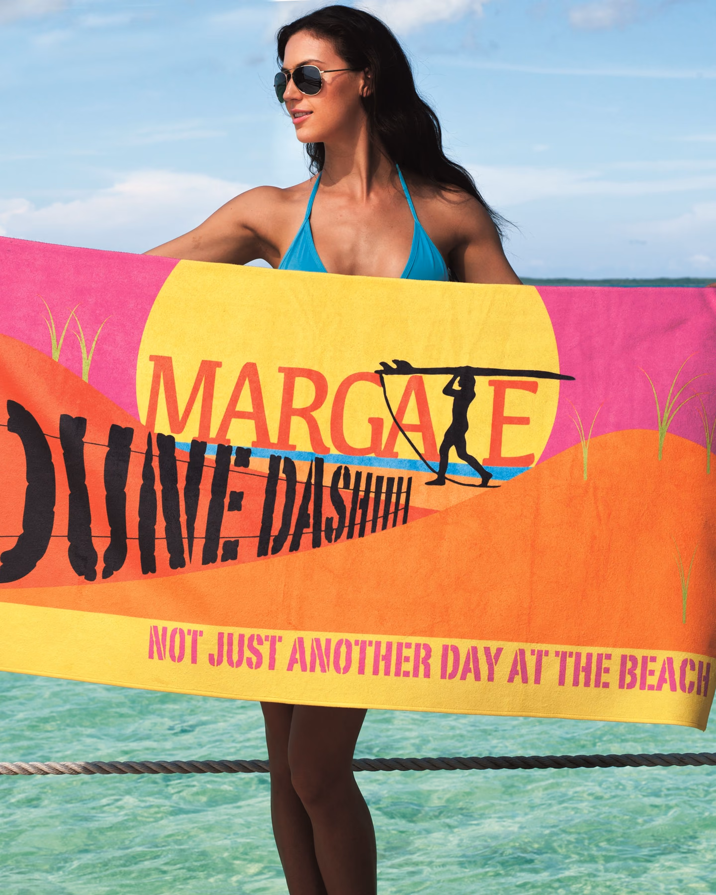 Custom ColorFusion Deluxe Beach Towel™