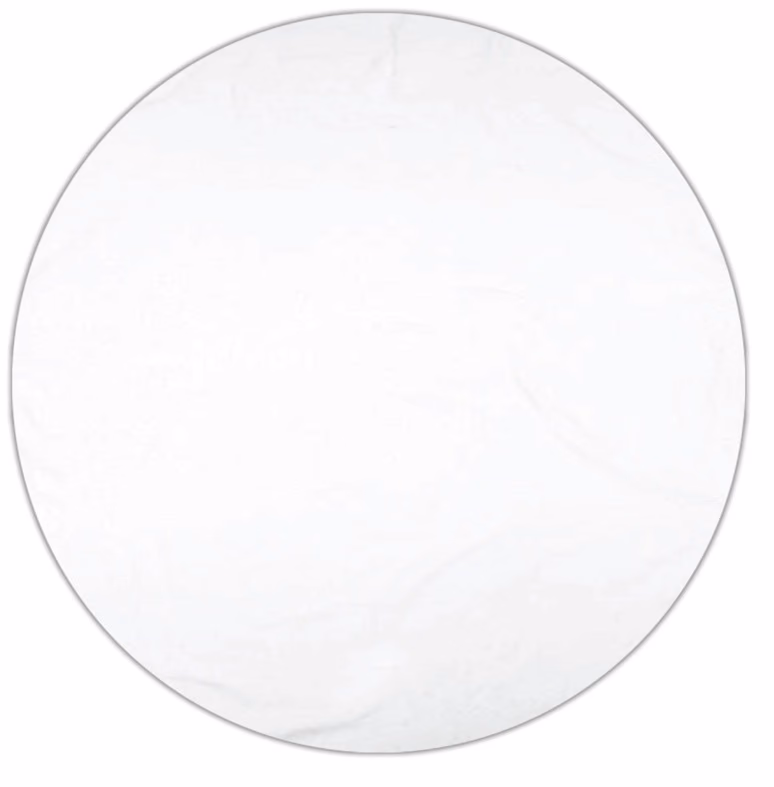 Custom ColorFusion Hot Round Beach Towel™ in White