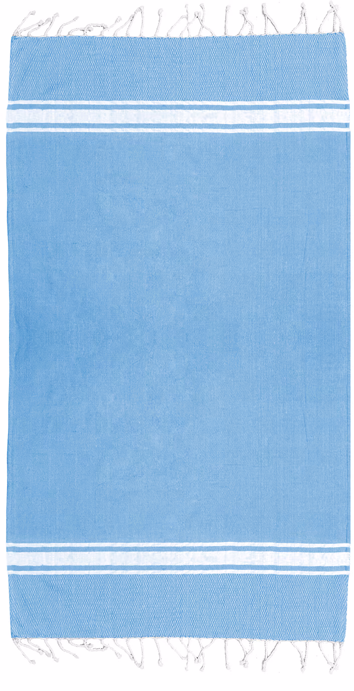 Custom Iliana Peshtemal Beach Towel in Turquoise