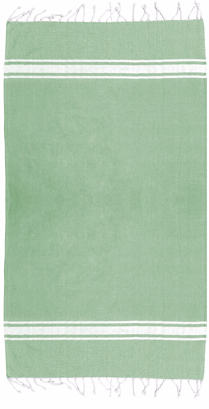 Custom Iliana Peshtemal Beach Towel in Lime