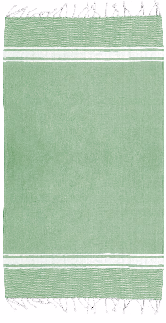 Custom Iliana Peshtemal Beach Towel in Lime