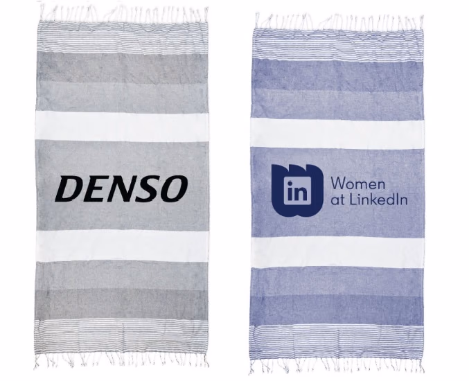 Custom Riviera Peshtemal Beach Towel™ in Color on Color
