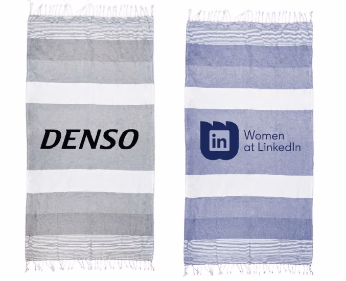 Custom Riviera Peshtemal Beach Towel™ in Color on Color